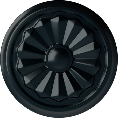 Ekena Millwork Olivia Ceiling Medallion (Fits Canopies up to 2 1/8"), Hand-Painted Night Shade, 7 7/8"OD x 1 1/8"P CM07OLNSF
